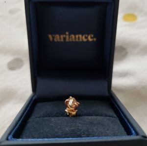 Variance Objects Pink Topaz Stud Earring